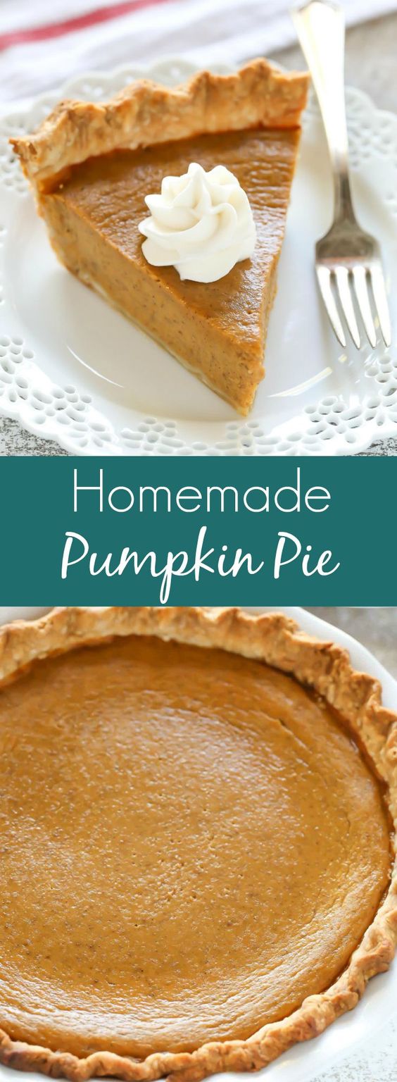 Homemade Pumpkin Pie