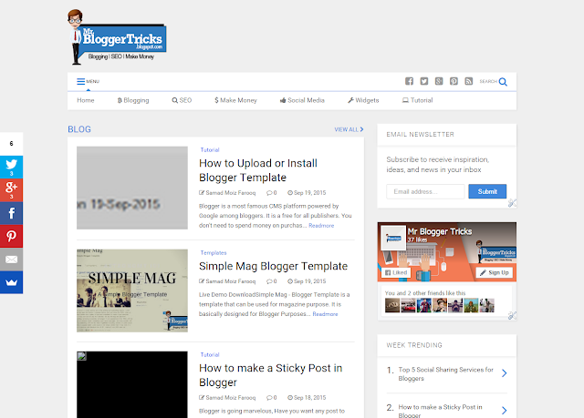 How to upload or install blogger tempalte