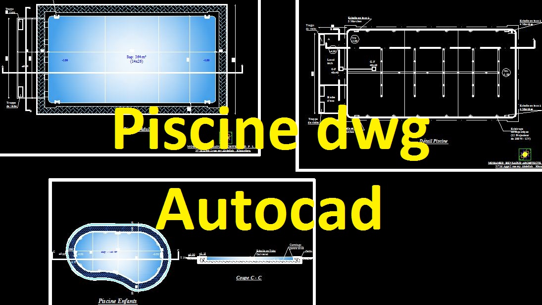 Télécharger plan de piscine dwg