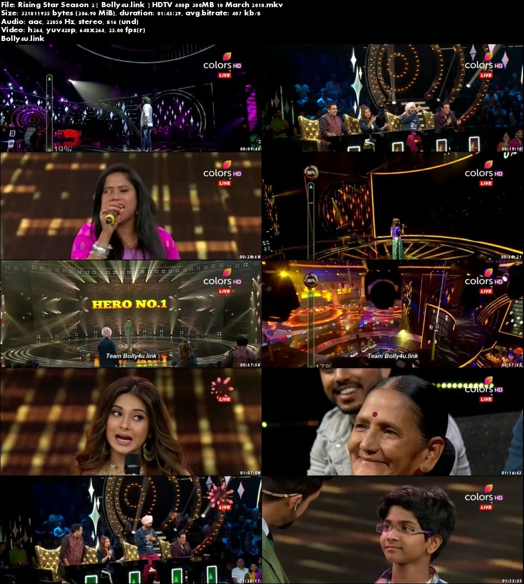 Rising Star Season 2 HDTV 480p 300MB 10 March 2018 Download Rising Star Season 2 HDTV 480p 300MB 10 March 2018 Download