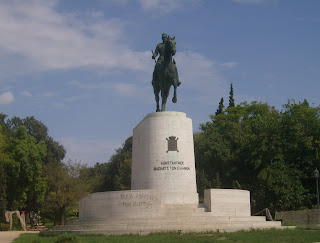 έφιππος ανδριάντας του Κωνσταντίνου στο Πεδίο του Άρεως