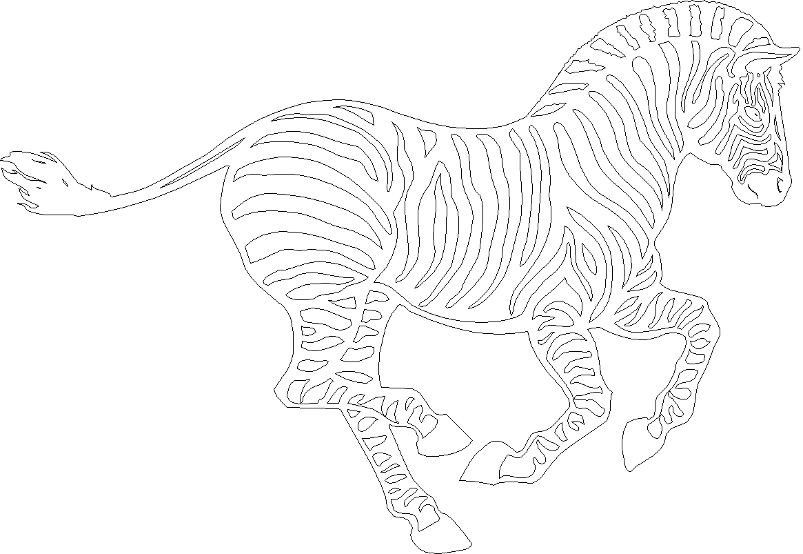 zebra striped coloring pages - photo #32