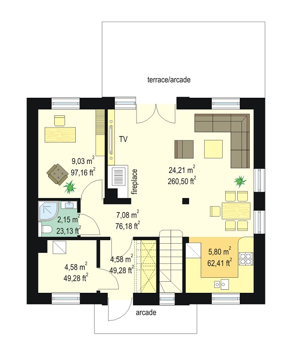 Small house floor plans are growingly attracting to homeowners who are searching a smaller house that is easier to manage. Smaller house plans are also more obtainable and appealing to those who want to retire in place or for new families just starting out. Mostly, choosing a small floor plan will increase your lifestyle by simplifying day-to-day routines. Here are the three-floor plans we offer that are perfect for your first home.