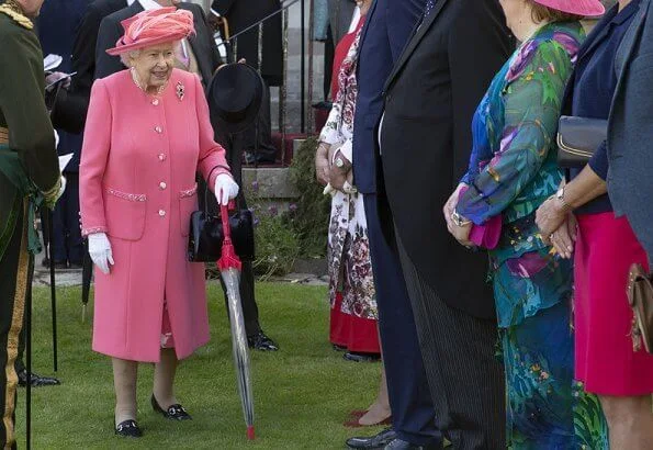 Queen Elizabeth II, Princess Anne, Prince Andrew and Prince Edward attended the Garden Party in Edinburgh