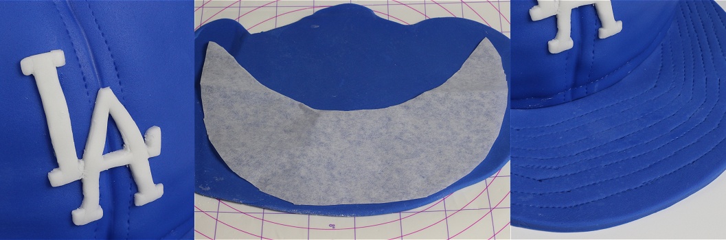 Baseball Cap Cake - Baseballkappen-Motivtorte - Kappen-Torte Anleitung 11