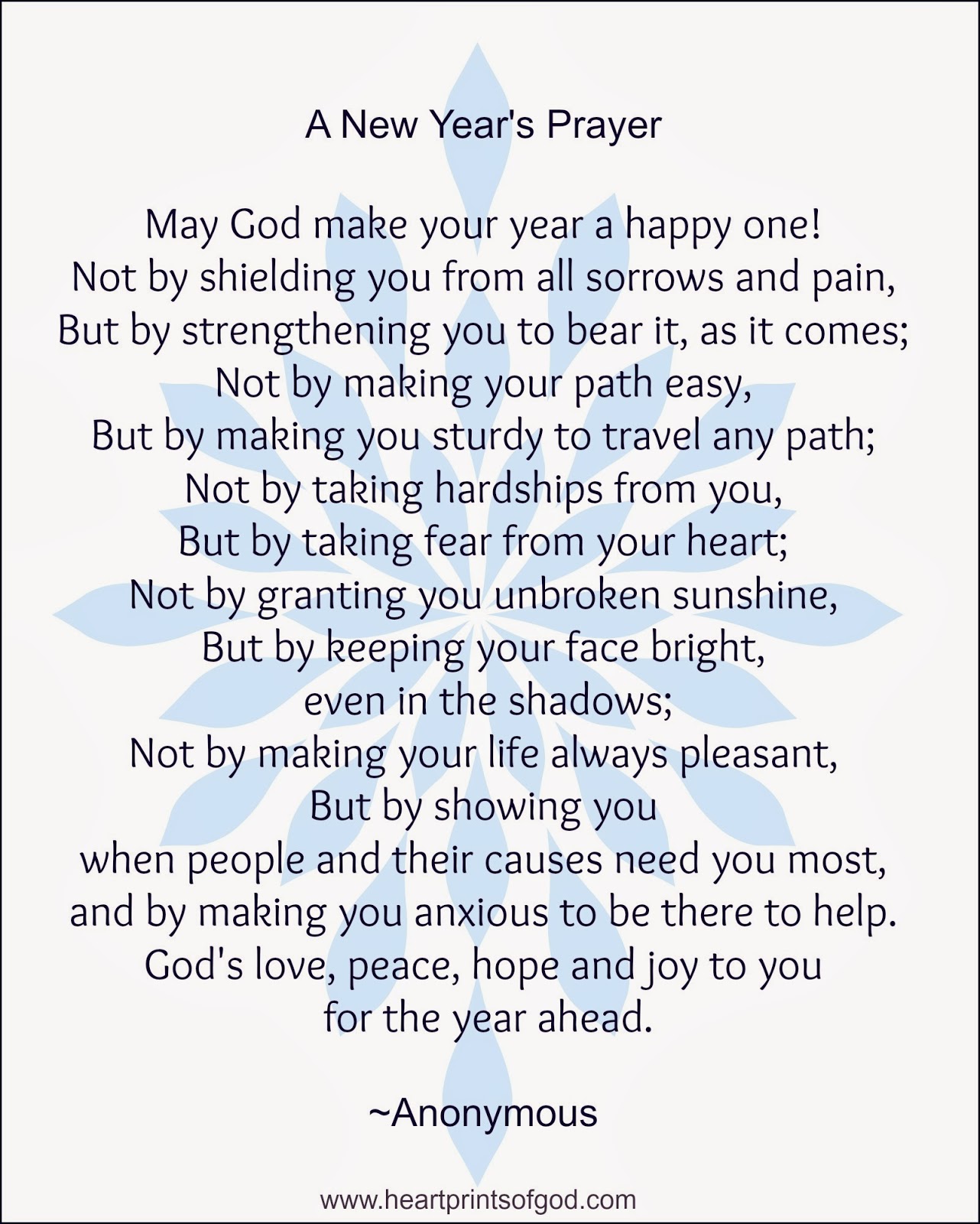 prayer for new year's day