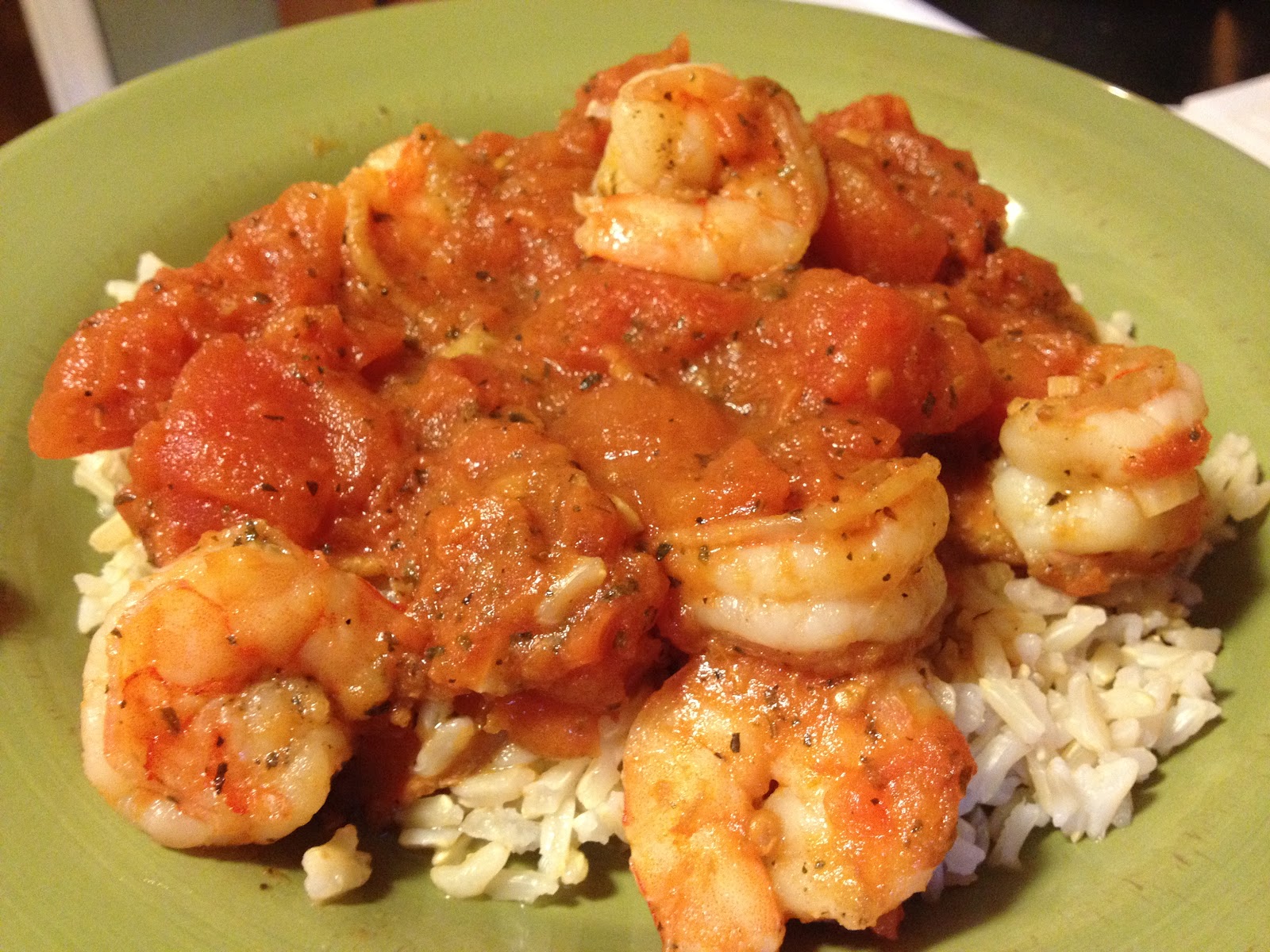 A Pirate's Journey in the Kitchen Shrimp "Marinara" with Pasta or Rice