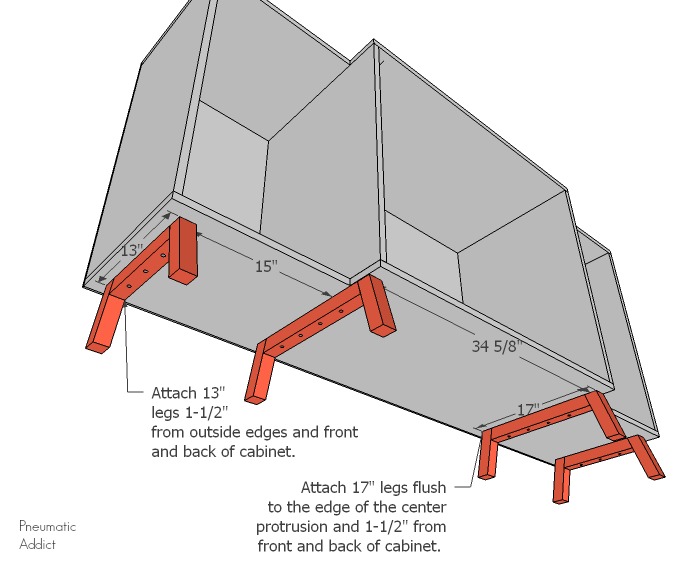 How to Build a Modern Dresser Bookshelf Combo Pneumatic Addict