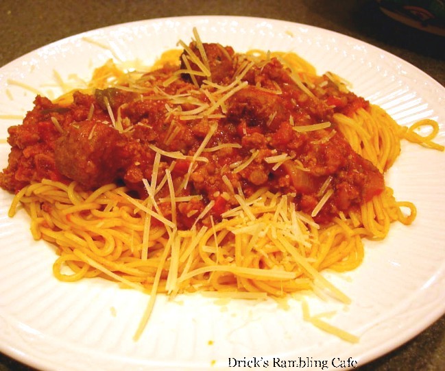 Southern Tomato Meat Sauce for Pasta Drick's Rambling Cafe