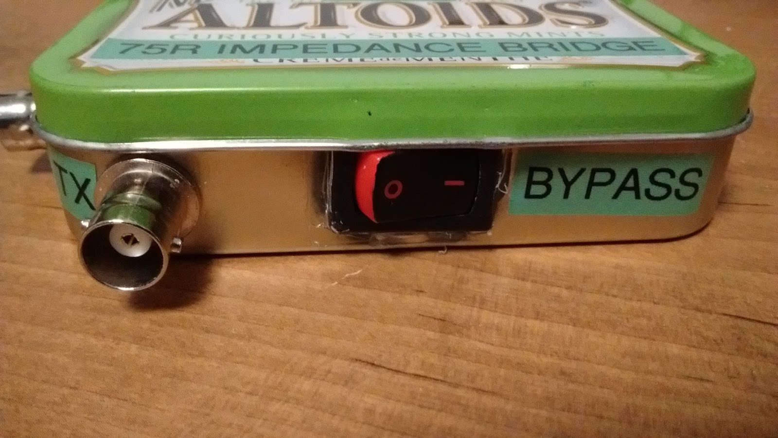 AC9LF Quick and dirty HF "SWR" indicator (resistive bridge)