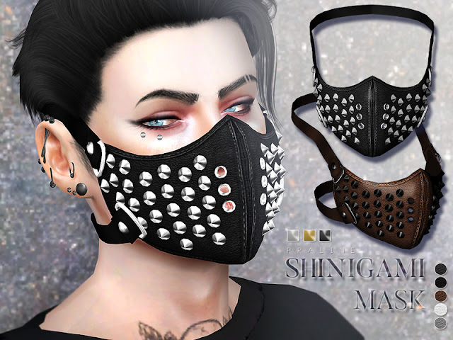 Sims 4 CC's - The Best: Face mask by Pralinesims
