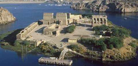 The Temple of Isis, Philae, Agilkia Island, Laker Nasser, …