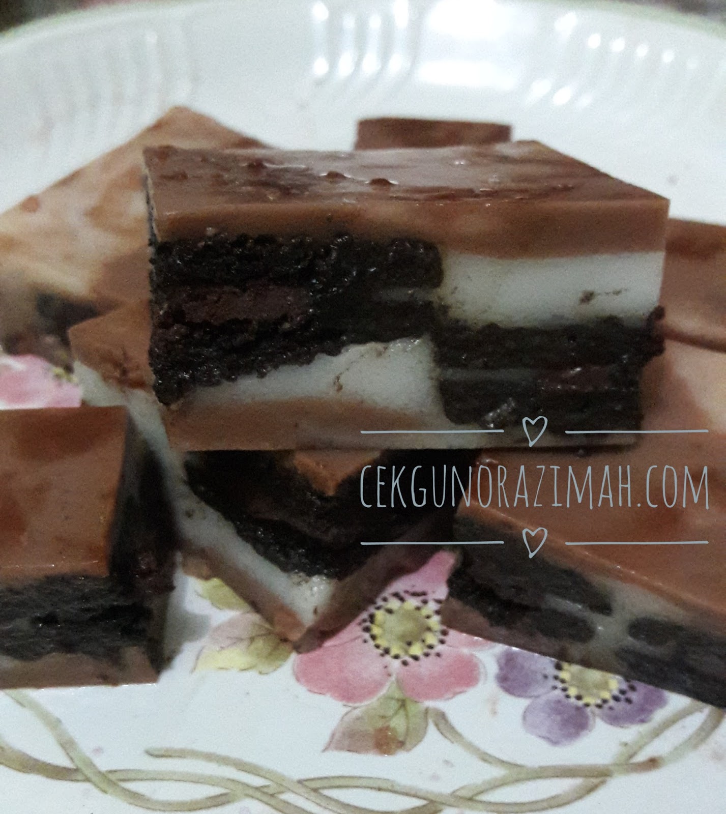 Cara Membuat Agar Agar Oreo Milo Cikgunorazimah