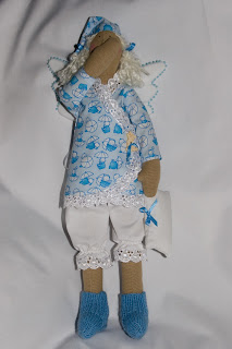 Игрушки ручной работы, Тильда, текстильная кукла, сплюшка, сонный ангел
