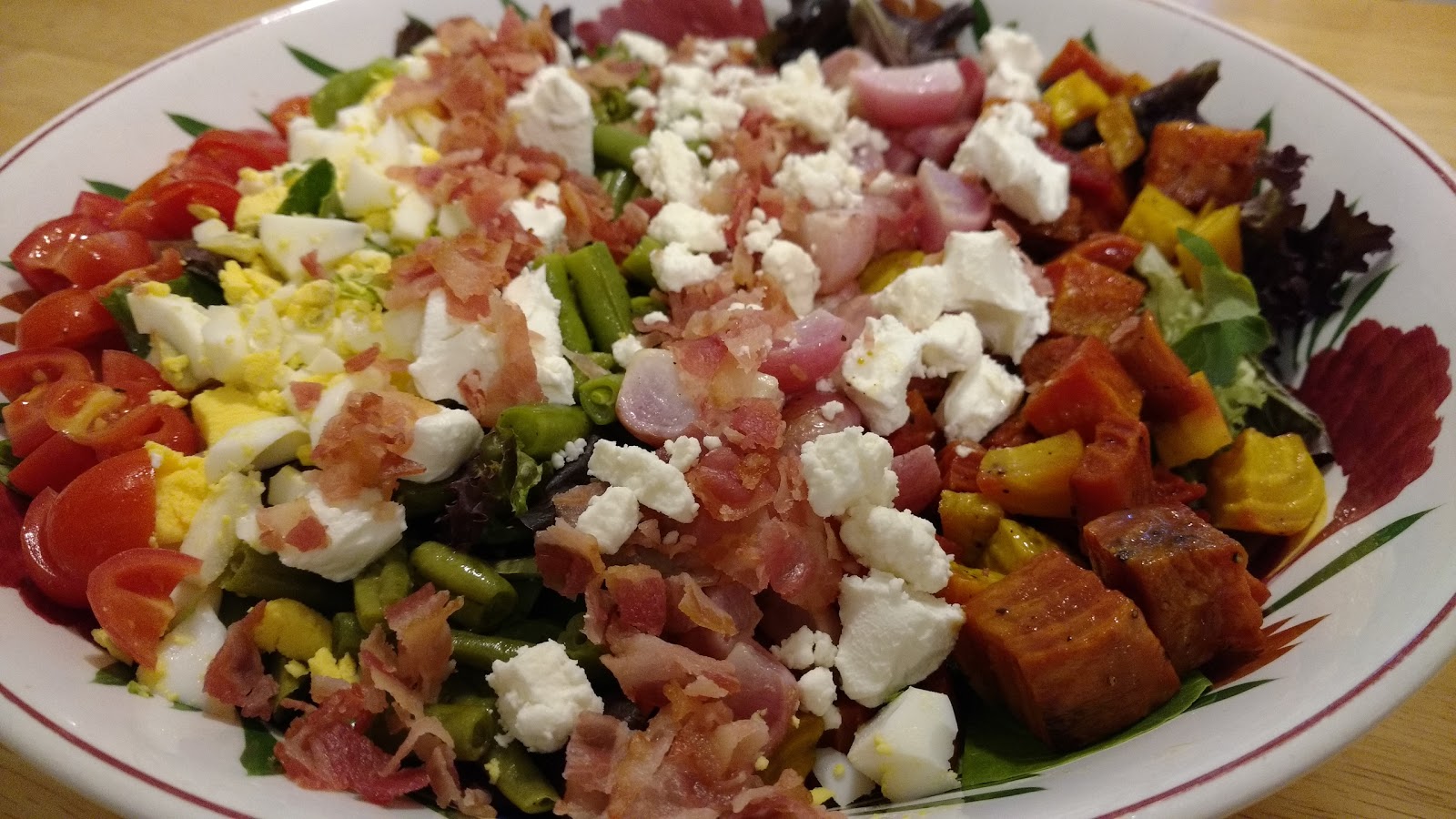 Roasted Spring Vegetable Cobb Salad with HoneyHerb Vinaigrette