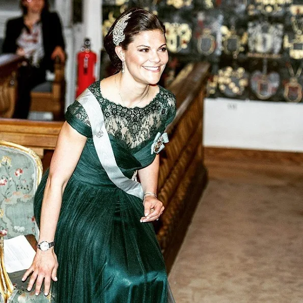 Crown Princess Victoria of Sweden attended the annual meeting of the of the Swedish Academy of Sciences in Stockholm