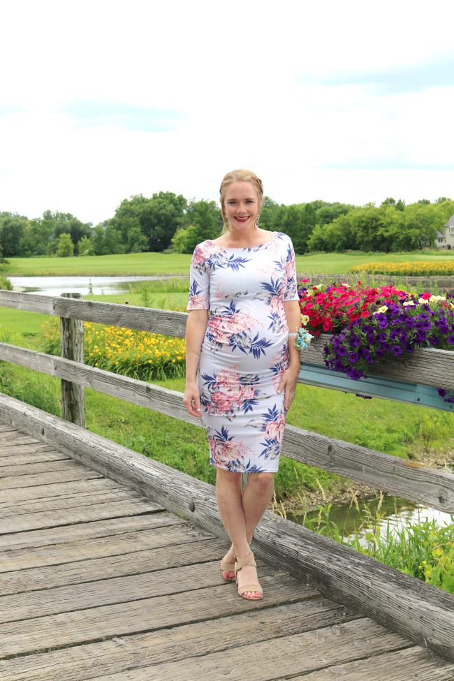 Sisters Marie Baby Shower Style ASOS Maternity Dress