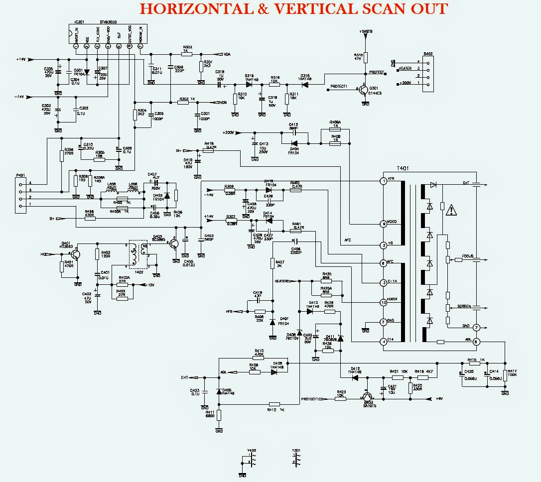 21K77 - TCL CRT TV - SCHEMATIC [Circuit Diagram) | Electro help