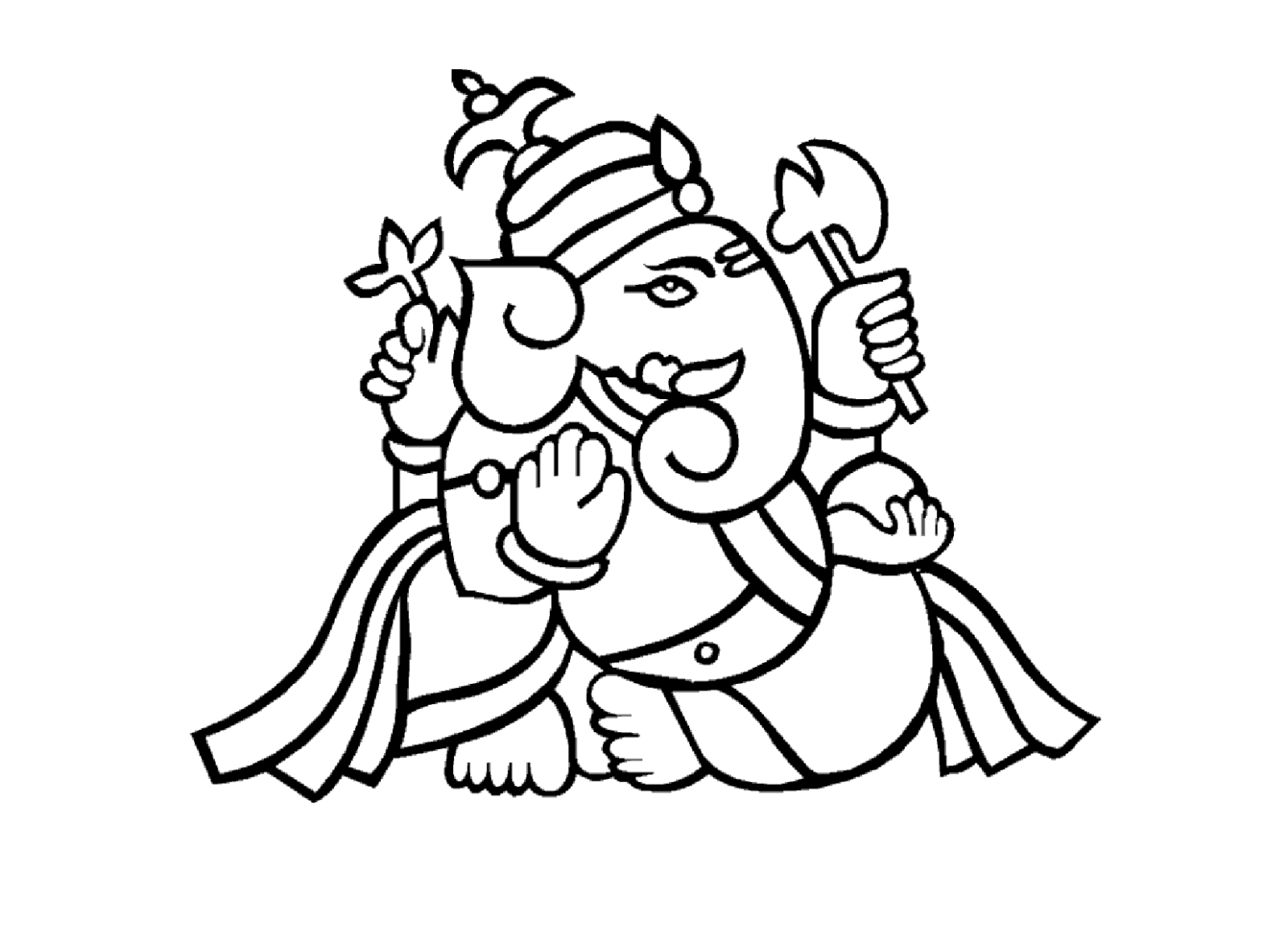 ganesh coloring pages - photo #12