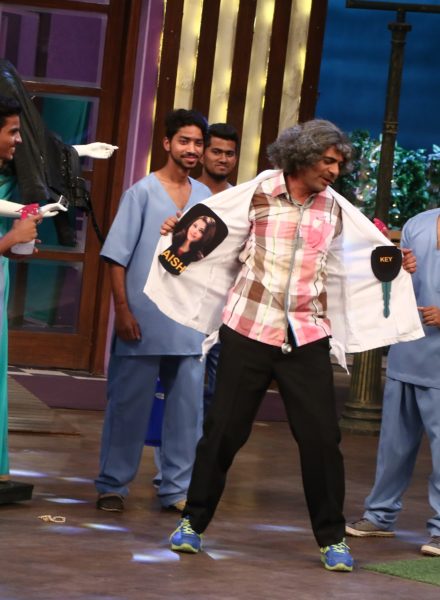 Sunil Grover on the sets of The Kapil Sharma Show