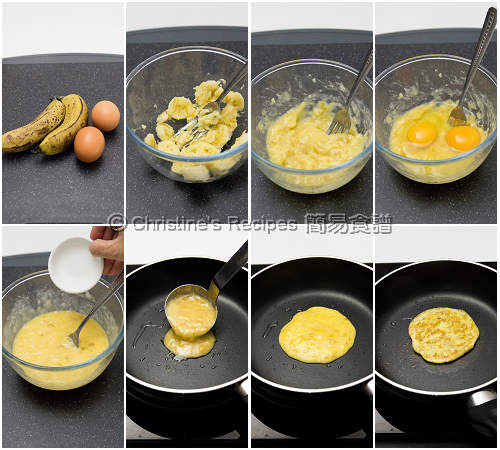 Fourless Banana Pancakes Procedures