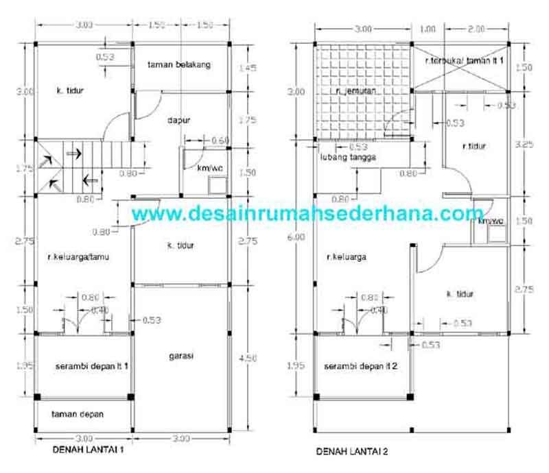 Harumah: Desain Rumah Minimalis Type 21/60 2 Lantai