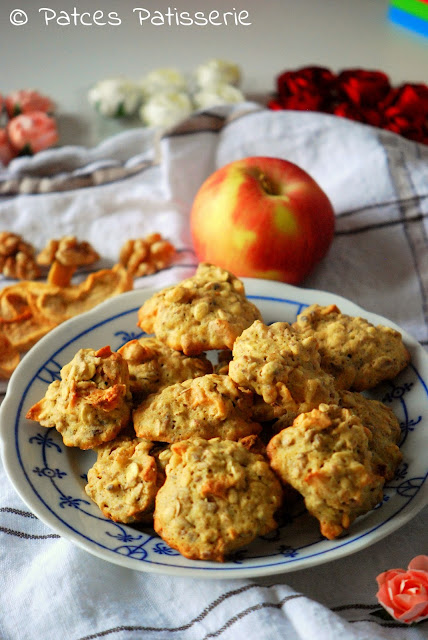 Apfel-Walnuss-Cookies mit Getreideflocken