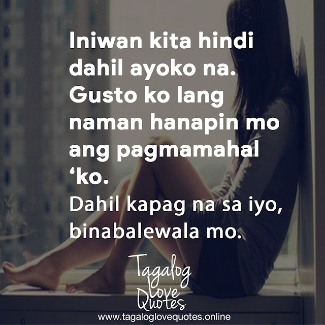 Iniwan kita hindi dahil