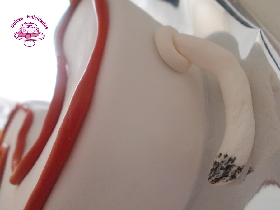 Tarta en forma de velas de números