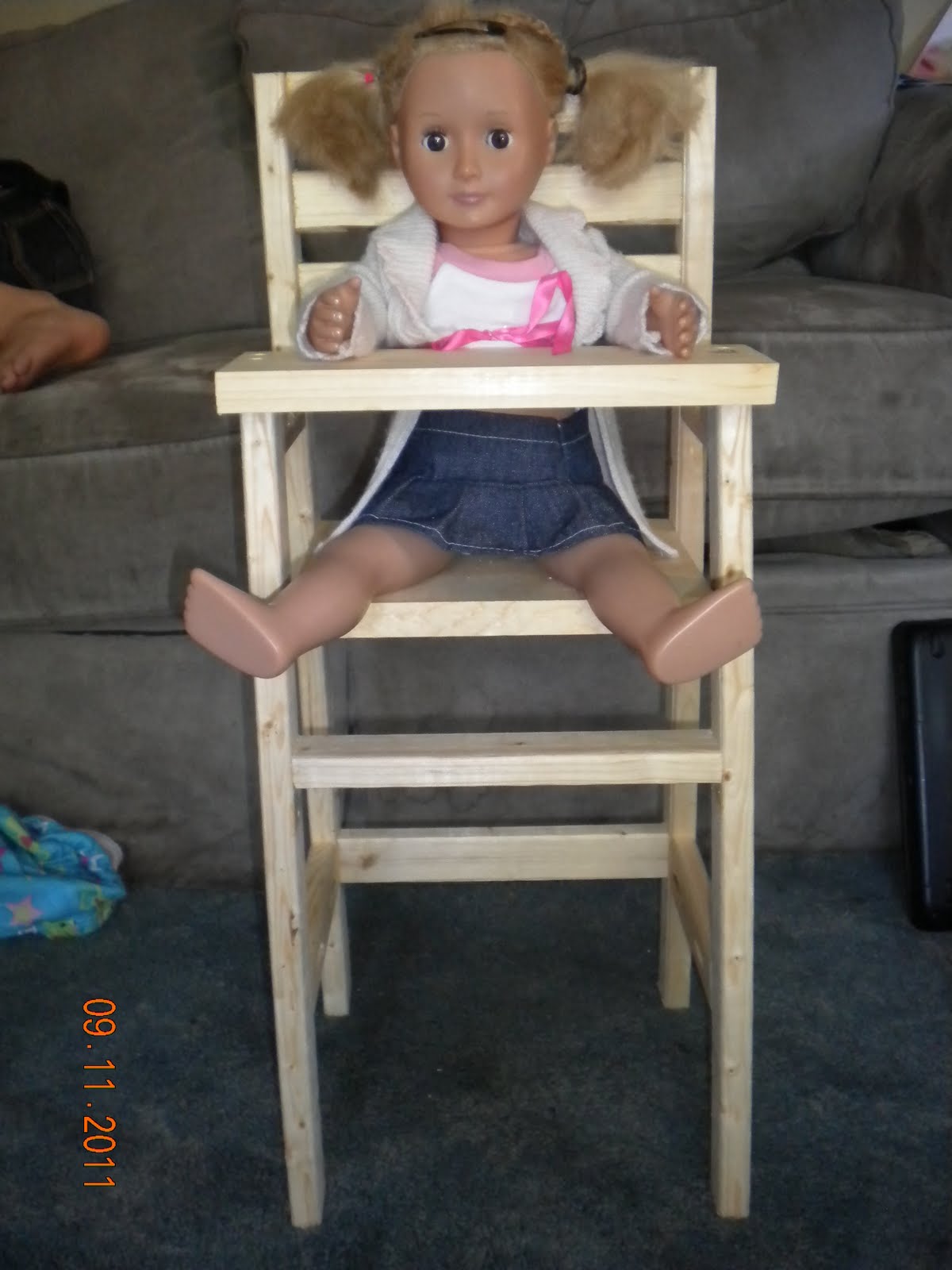 Sheila's Furniture and Crafts Doll High Chair