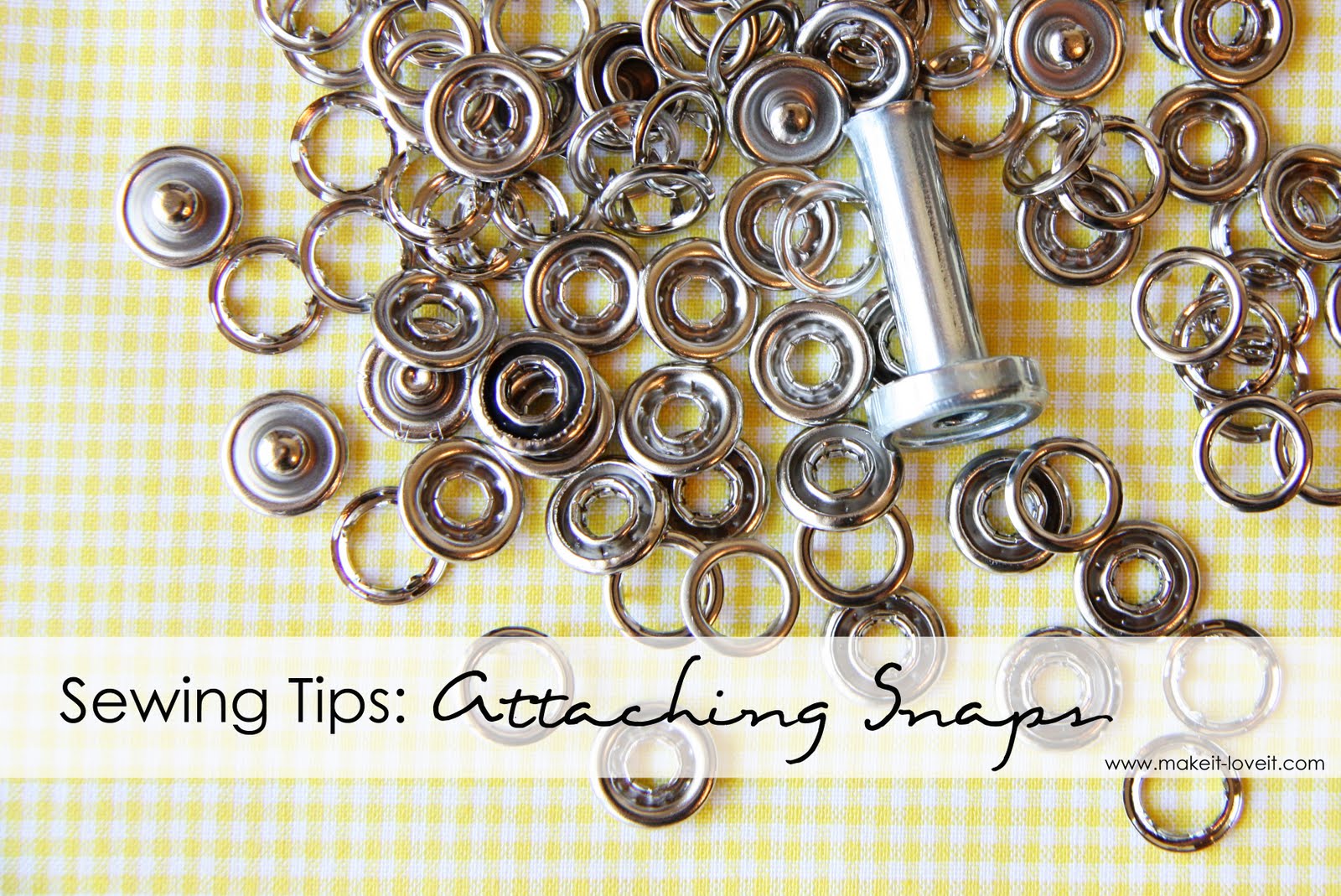 Sewing Tips: How to Attatch Snap Style Buttons to Fabric