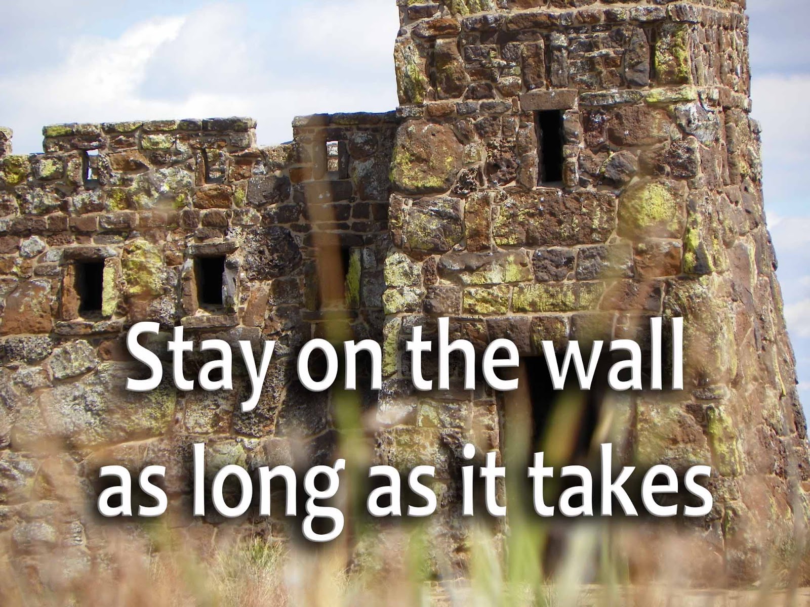 Let's Get to Know Him Stay on the Wall for as Long as it Takes