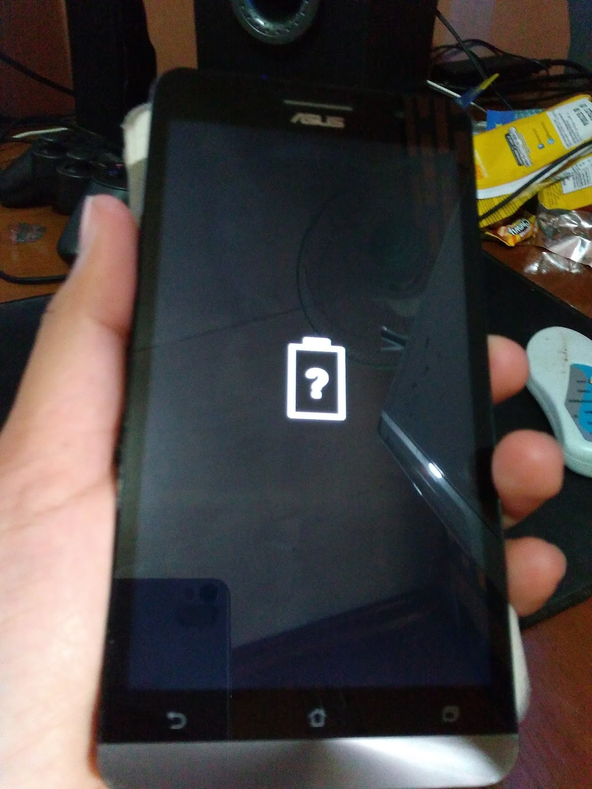 Zenfone Can't Enter Fastboot and Show Logo Battery Question Mark (?)