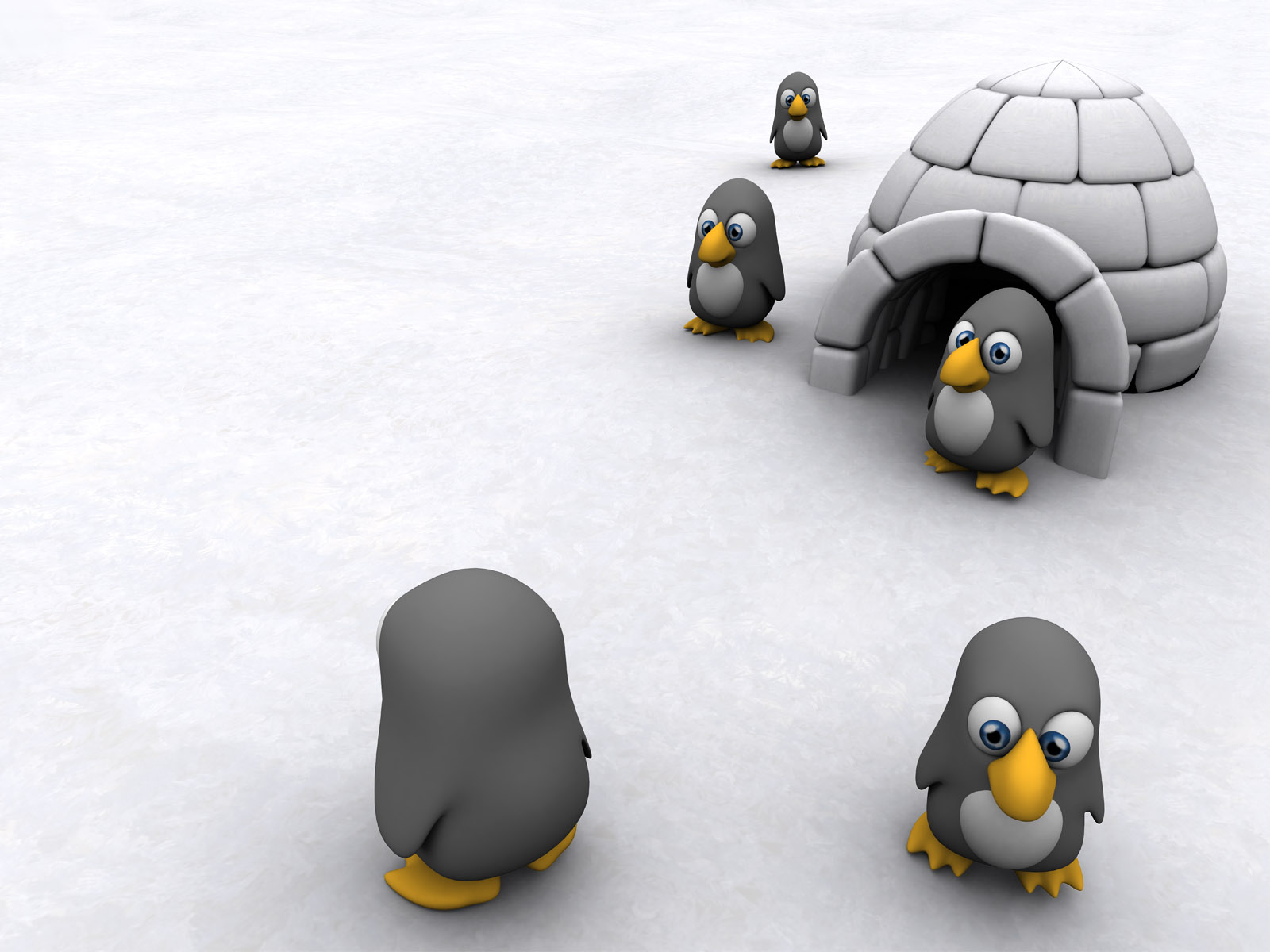 Пингвин с леденцом без смс