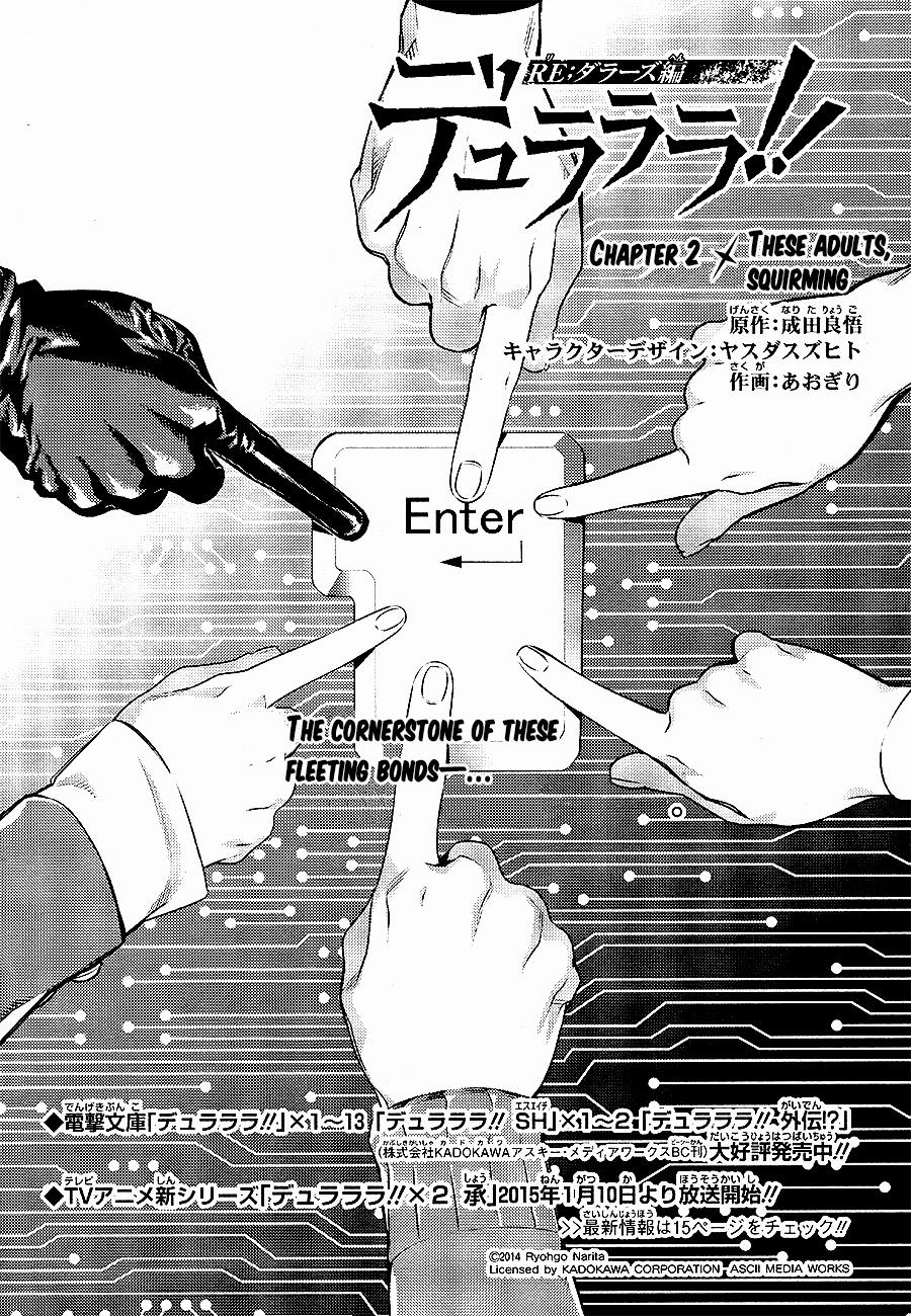 Durarara Re Dollars Hen Chapter 2 These Adults Squirming Mangahasu