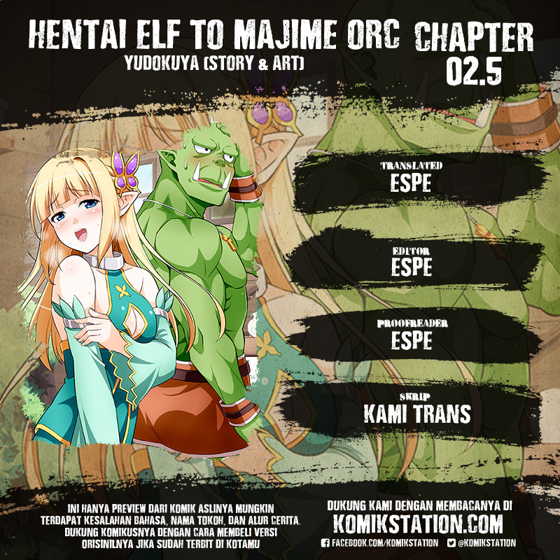 Hentai Elf to Majime Orc: Chapter 02.5 - Page 1