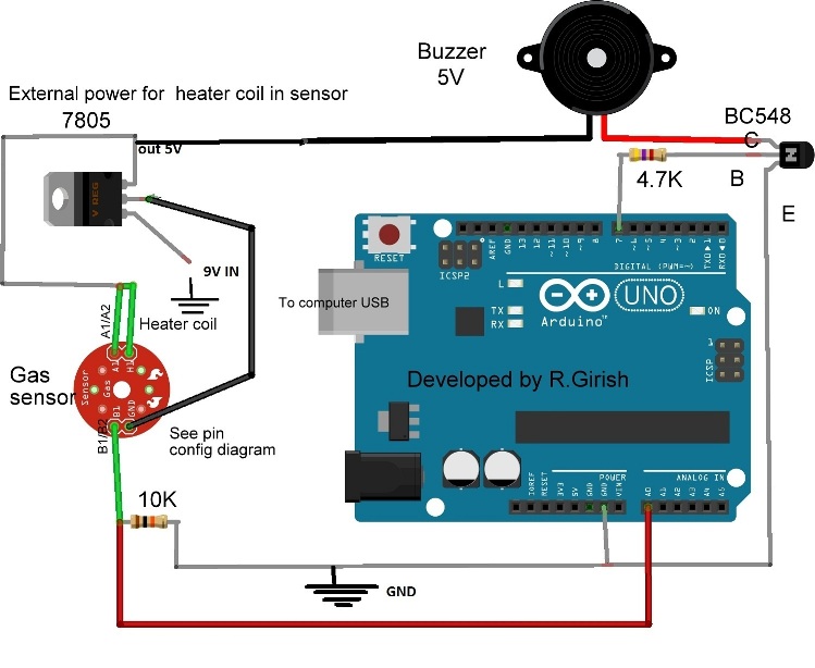 MQ-135 Air Quality Sensor with Arduino