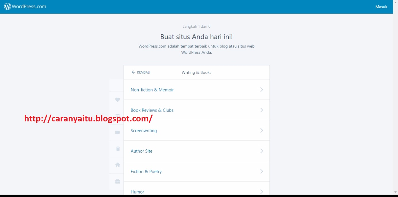 Tata Cara Membuat Blog Di Wordpress | cara membuat blog pribadi dengan wordpress caranyaitu Tata Cara Membuat Blog Di Wordpress | cara membuat blog pribadi dengan wordpress caranyaitu