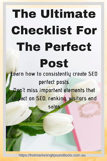 The ultimate checklist for the perfect post.