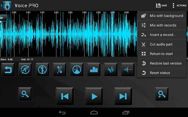 تحميل برنامج تحرير الصوت Voice PRO - HQ Audio Editor مجانا للاندرويد