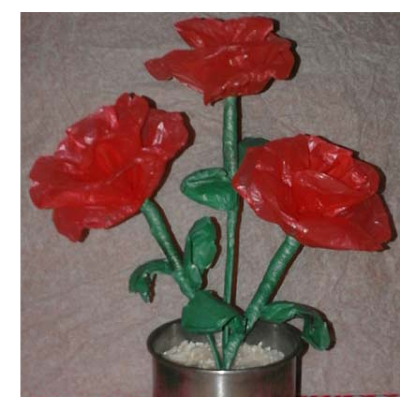 Cara Membuat Bunga  Mawar Dari  Kantong Plastik  Bekas 