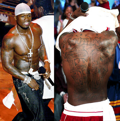 Tatuajes de Famosos : 50 Cent