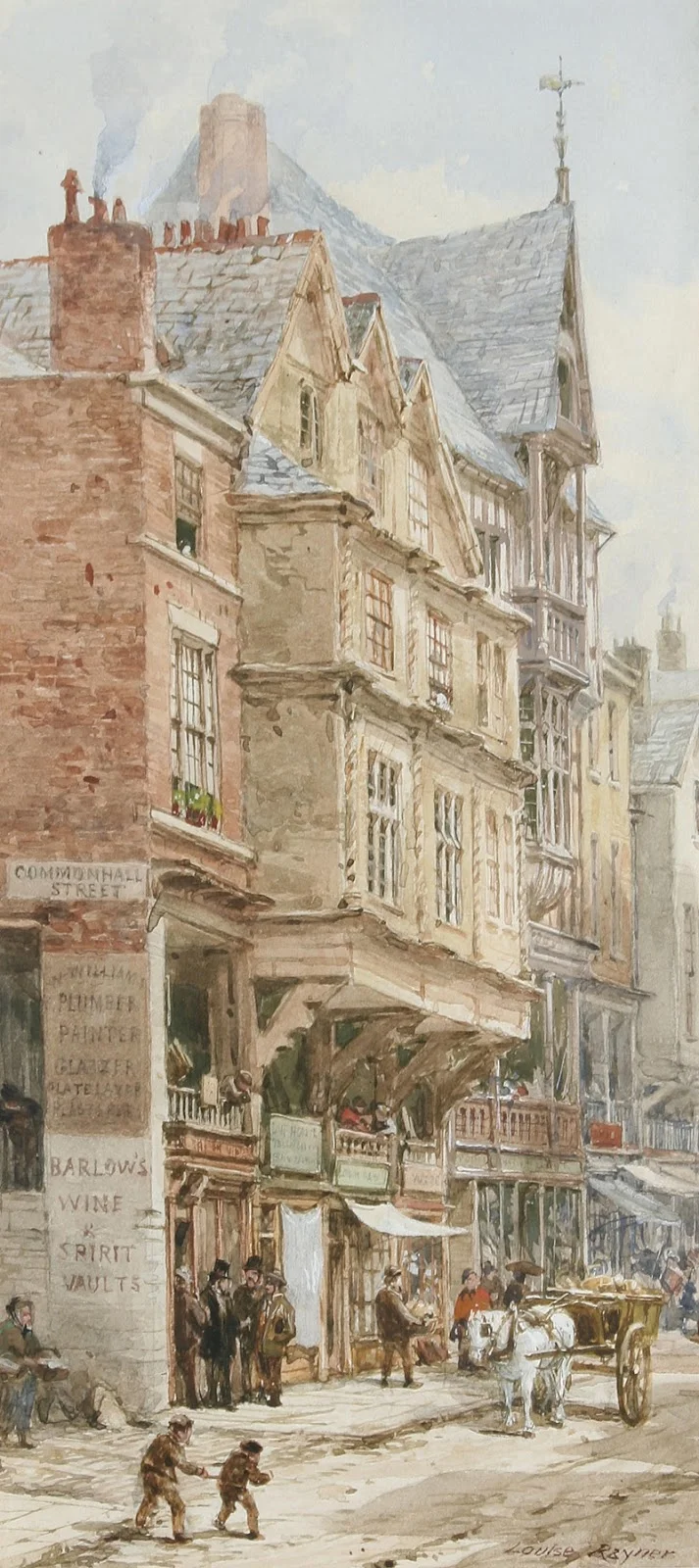 Louise Rayner 1832-1924 - British Cityscapes Watercolor painter