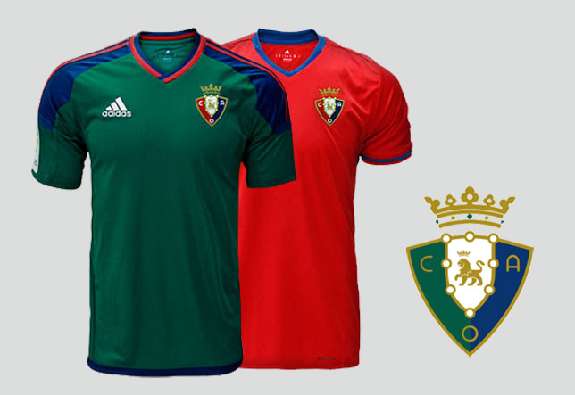 Primera y segunda indumentaria del Club Atlético Osasuna