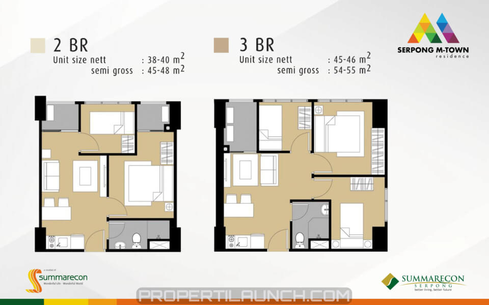 Apartemen Serpong M-Town Residence Tipe 2 BR & 3 BR