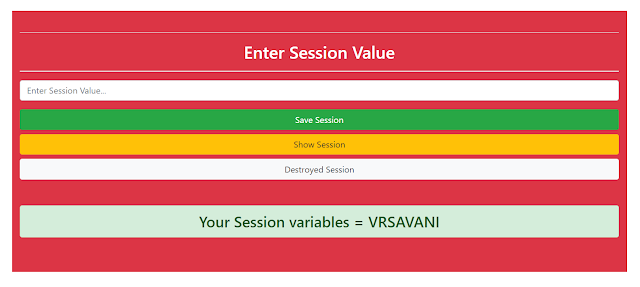 show session variables | vrsavani | savani blog