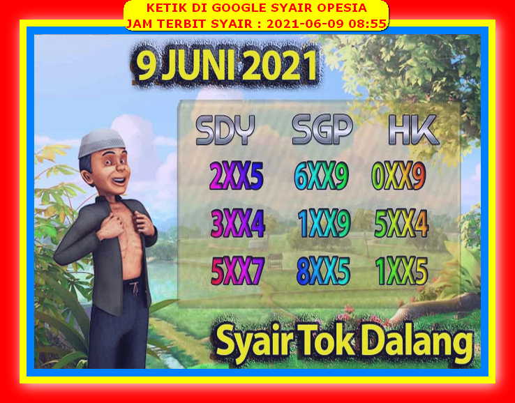 Syair Sgp Hari Ini Rabu 9 Juni 2021 Opesia Official Syair Sgp Hari Ini Rabu 9 Juni 2021 Opesia Official