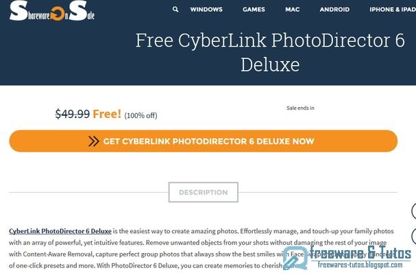Offre promotionnelle : CyberLink PhotoDirector 6 Deluxe gratuit !