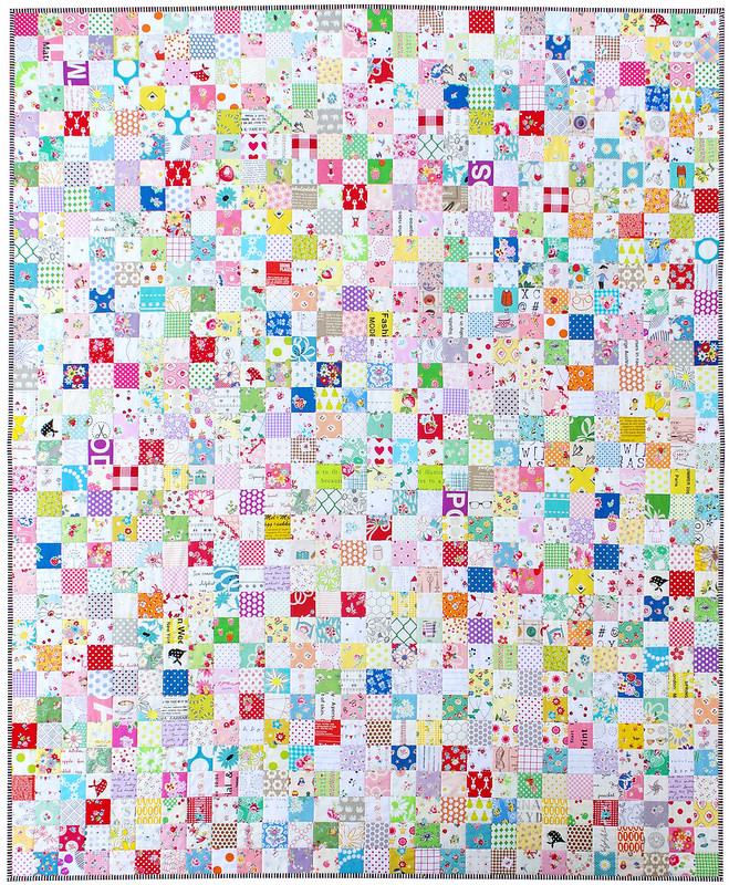 A Summer's End Postage Stamp Quilt | © Red Pepper Quilts 2017