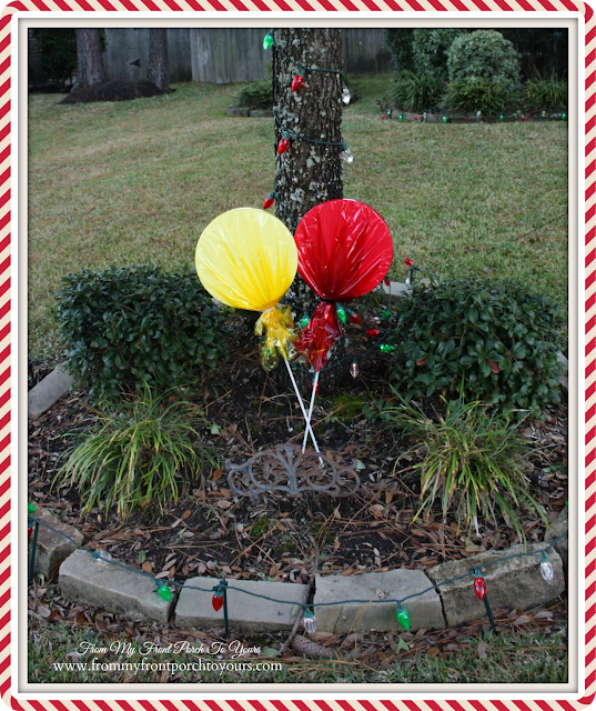 Christmas Yard Decor-Lollie Pop Yard Stakes-Christmas Front Porch-From My Front Porch To Yours